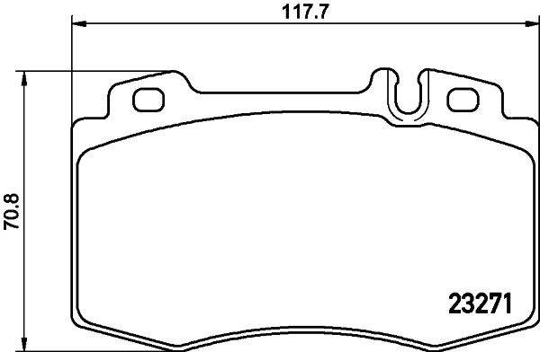 NF PARTS stabdžių trinkelių rinkinys, diskinis stabdys NF0008691